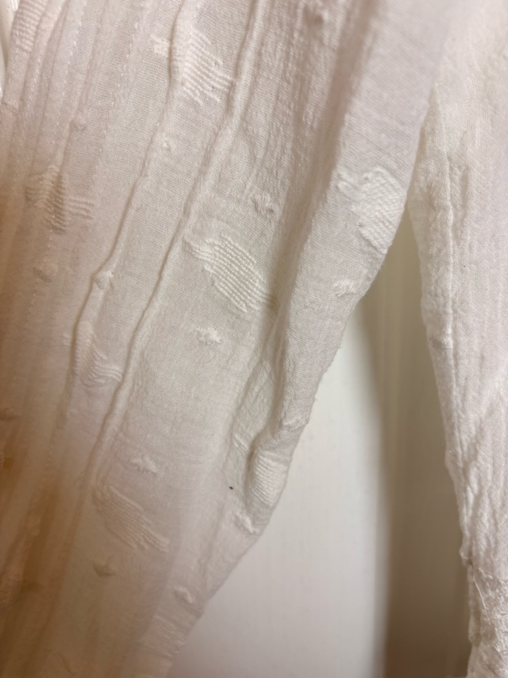 Veronica Beard Carmen White Cotton Lace Pintuck Blouse Romantic Boho Large - Picture 5 of 11